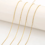2m Stainless Steel Thin Chains for Diy Jewelry Making