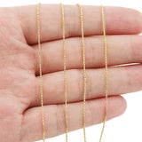 2m Stainless Steel Thin Chains for Diy Jewelry Making