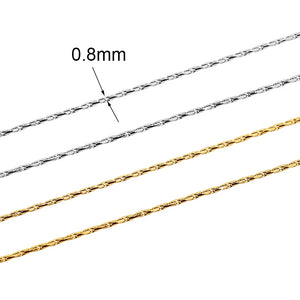 2m Stainless Steel Thin Chains for Diy Jewelry Making