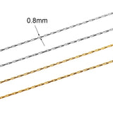 2m Stainless Steel Thin Chains for Diy Jewelry Making