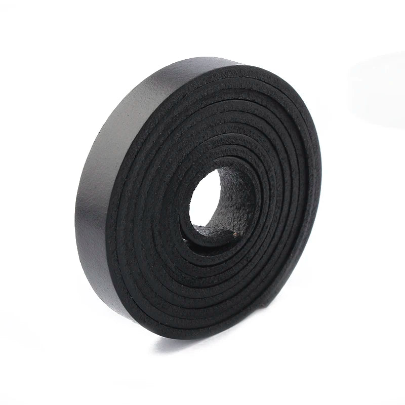 10x2mm Flat Leather Cord Rope For Jewelry Making