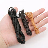 2meters Round Cow Leather Cord 1 2 3 4 5 6 8mm Brown Jewelry Making