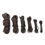 2meters Round Cow Leather Cord 1 2 3 4 5 6 8mm Brown Jewelry Making