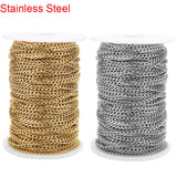 2m Stainless Steel Cuban Link Chains