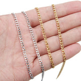 2m Stainless Steel Cuban Link Chains
