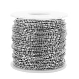 2m Stainless Steel Chains 1.5mm Necklace Ball Bead Lot