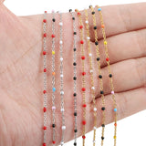 2m Stainless Steel Link Chains Bulk Lot 1.5mm Necklace Chains for Jewelry Making
