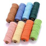 2mm Colorful Cotton Cord Rope Twisted Craft Macrame String 100Meters