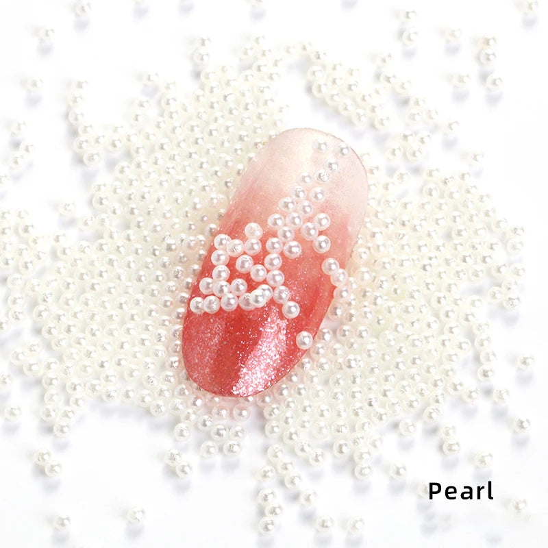 2mm 10000PCS Non-Porous Pearl Nail Art Decorations DIY Handwork Crafts