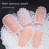 2mm 10000PCS Non-Porous Pearl Nail Art Decorations DIY Handwork Crafts