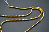 High Hematite Smooth Round Loose Beads Jewelry Supplies