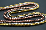 High Hematite Smooth Round Loose Beads Jewelry Supplies