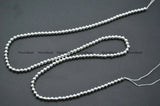 High Silver Hematite Smooth Round Loose Beads Jewelry Supplies