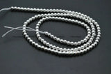 High Silver Hematite Smooth Round Loose Beads Jewelry Supplies