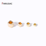 14K Plated Brass Irregular Spacer Beads Loose Beads For Jewelry Making