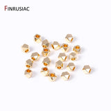 14K Plated Brass Irregular Spacer Beads Loose Beads For Jewelry Making