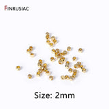 14K Plated Brass Irregular Spacer Beads Loose Beads For Jewelry Making