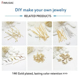 High Brass Metal 14K Real Plated Round Smooth Ball Spacer Beads
