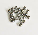 200pcs Stainless Steel Smooth 6mm Beads for Bracelets Necklaces DIY Jewelry
