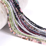 Natural Stone Beads Tourmaline Amethyst Garnet Square Beads