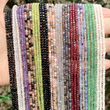 Natural Stone Beads Tourmaline Amethyst Garnet Square Beads