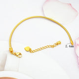 2mm 316L Stainless Steel Snake Chain Bracelet for Women Men 16+4cm