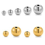 Stainless Steel Spacer Beads for Jewelry Making - Loose Ball Beads 2mm-10mm