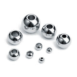 Stainless Steel Spacer Beads for Jewelry Making - Loose Ball Beads 2mm-10mm