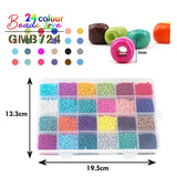 Czech Glass Seed Beads Box Set - Charms Rondelle Spacer Beads for Jewelry Making