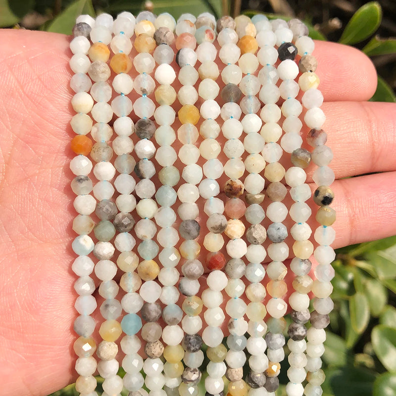 Faceted Natural Stone Beads Labradorite Howlite Turquoise Loose Beads