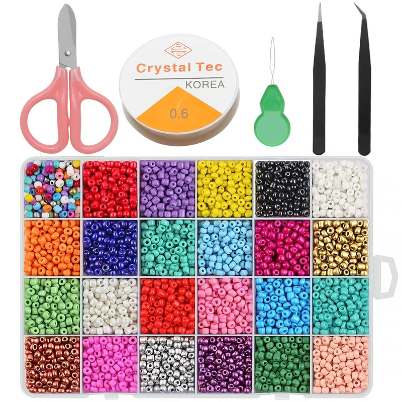 Czech Crystal Glass Seed Beads Kit DIY Jewelry