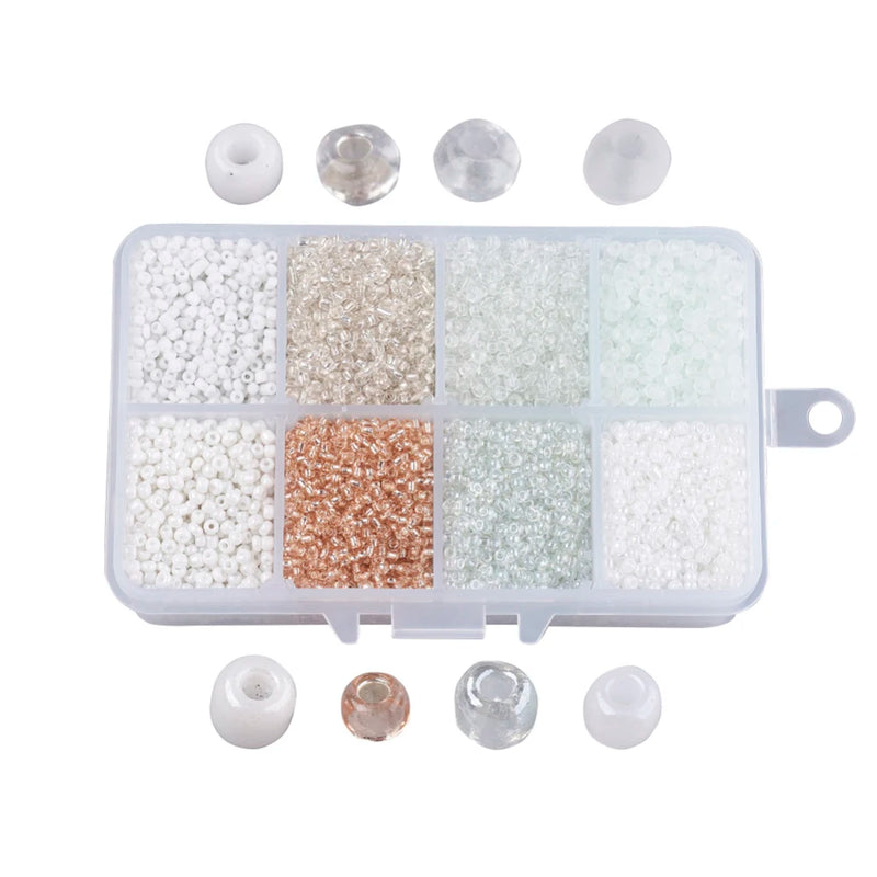 Mixed Glass Round Seed Beads for Jewelry Making DIY Crafts
