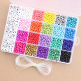 Czech Seed Beads Belt Box Set Charm Rondelle Spacer Beads for DIY Jewelry