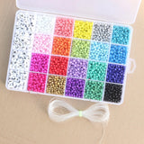 Czech Seed Beads Belt Box Set Charm Rondelle Spacer Beads for DIY Jewelry