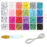 Czech Seed Beads Belt Box Set Charm Rondelle Spacer Beads for DIY Jewelry