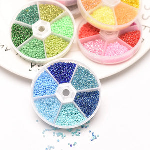 Czech Glass Seed Beads Set Charm Rondelle Spacer Beads for Jewelry Making