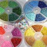 Czech Glass Seed Beads Set Charm Rondelle Spacer Beads for Jewelry Making