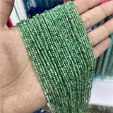 Natural Stone Beads Faceted Round Sapphires Emerald Bead
