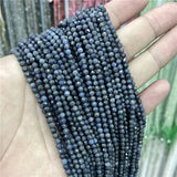 Natural Stone Beads Faceted Round Sapphires Emerald Bead
