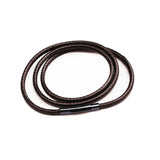 Braided Leather Cord Necklace Stainless Steel Clasp Chain