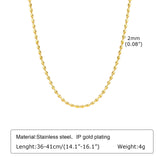 2mm/3mm Oval Beaded Chain Necklace, Ball Beaded Choker Layered Jewelry