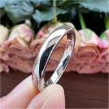 Tungsten Mens Ring Wedding Band Jewelry Domed Polished Comfort Fit
