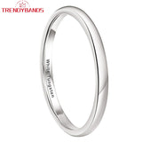 Tungsten Mens Ring Wedding Band Jewelry Domed Polished Comfort Fit