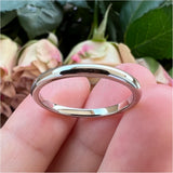 Tungsten Mens Ring Wedding Band Jewelry Domed Polished Comfort Fit