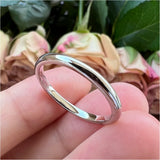 Tungsten Mens Ring Wedding Band Jewelry Domed Polished Comfort Fit