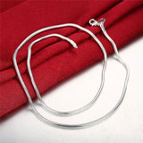 2mm 925 Sterling Silver Snake Chain Necklace 16-24"