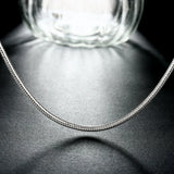 2mm 925 Sterling Silver Snake Chain Necklace 16-24"