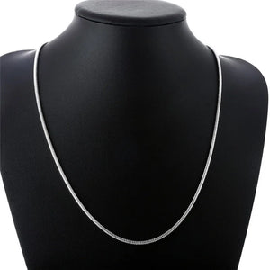 2mm 925 Sterling Silver Snake Chain Necklace 16-24"