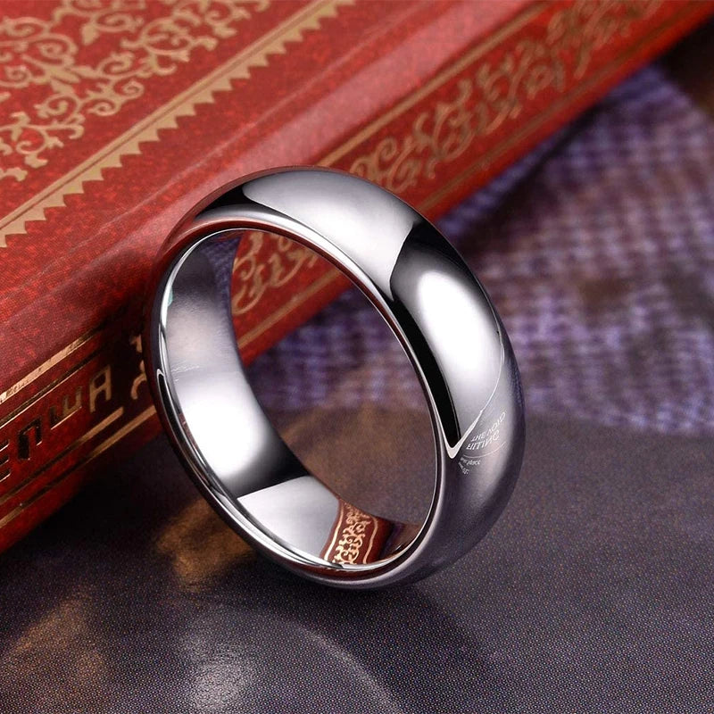 Tungsten Carbide Wedding Ring Couple 2mm-8mm Band Comfort Fit