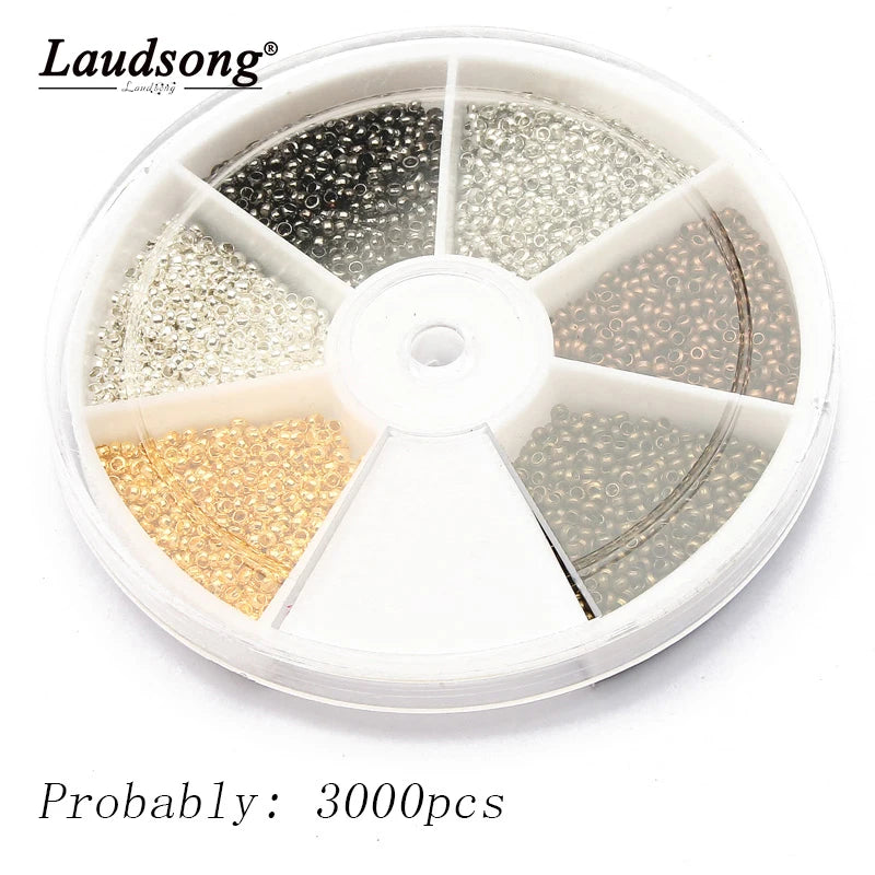 3000pcs Round Beads Set Jewelry Making DIY Bracelets